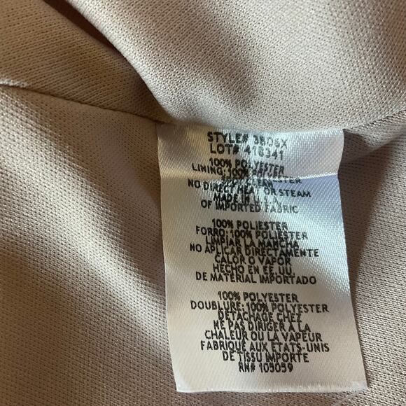 XSCAPE Women's Cocktail Dress Size 8 Pink Metallic Sleeveless Fit and Flare Mini - Picture 10 of 12